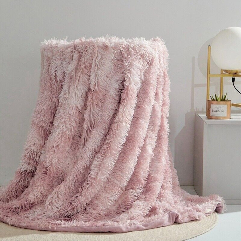Fuzzy Faux Fur Blanket Throw – Casa Beyond - Main Image