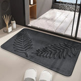 Lush Leaf Comfort Bath Mat Set - 2Pcs