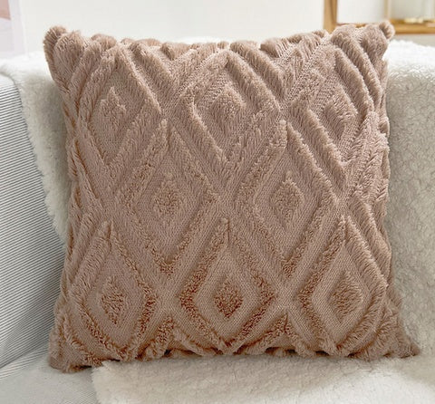 3D Diamond Pattern Cushion Cover