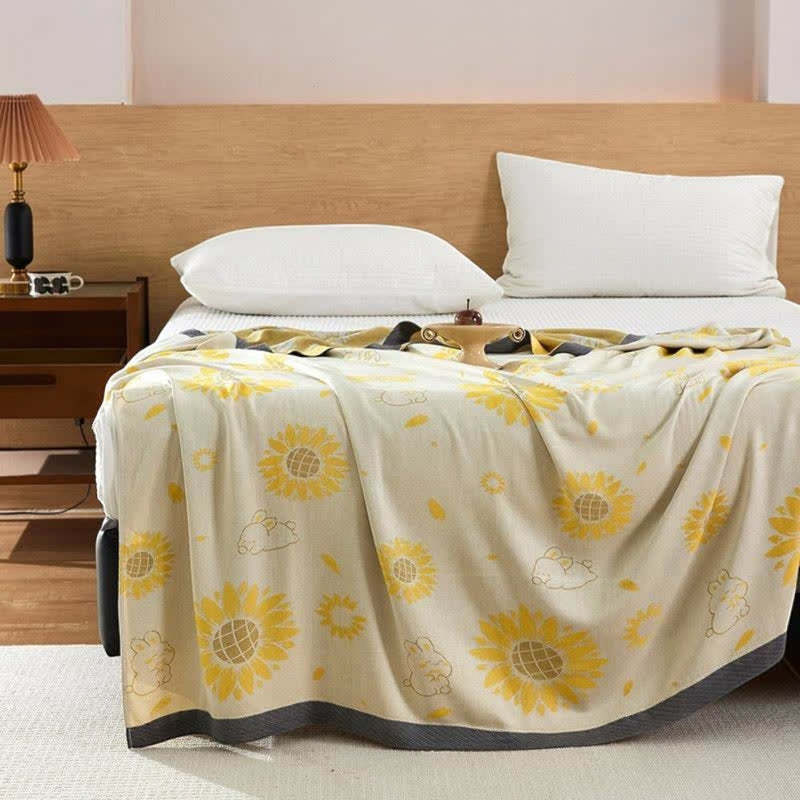 Sunflower Comfort Cotton Blanket